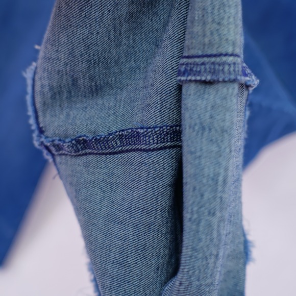 J. Jill Denim High Rise Full Leg Crops Jeans-14- 36 / 25 Capri Cotton Polyester - Picture 5 of 10